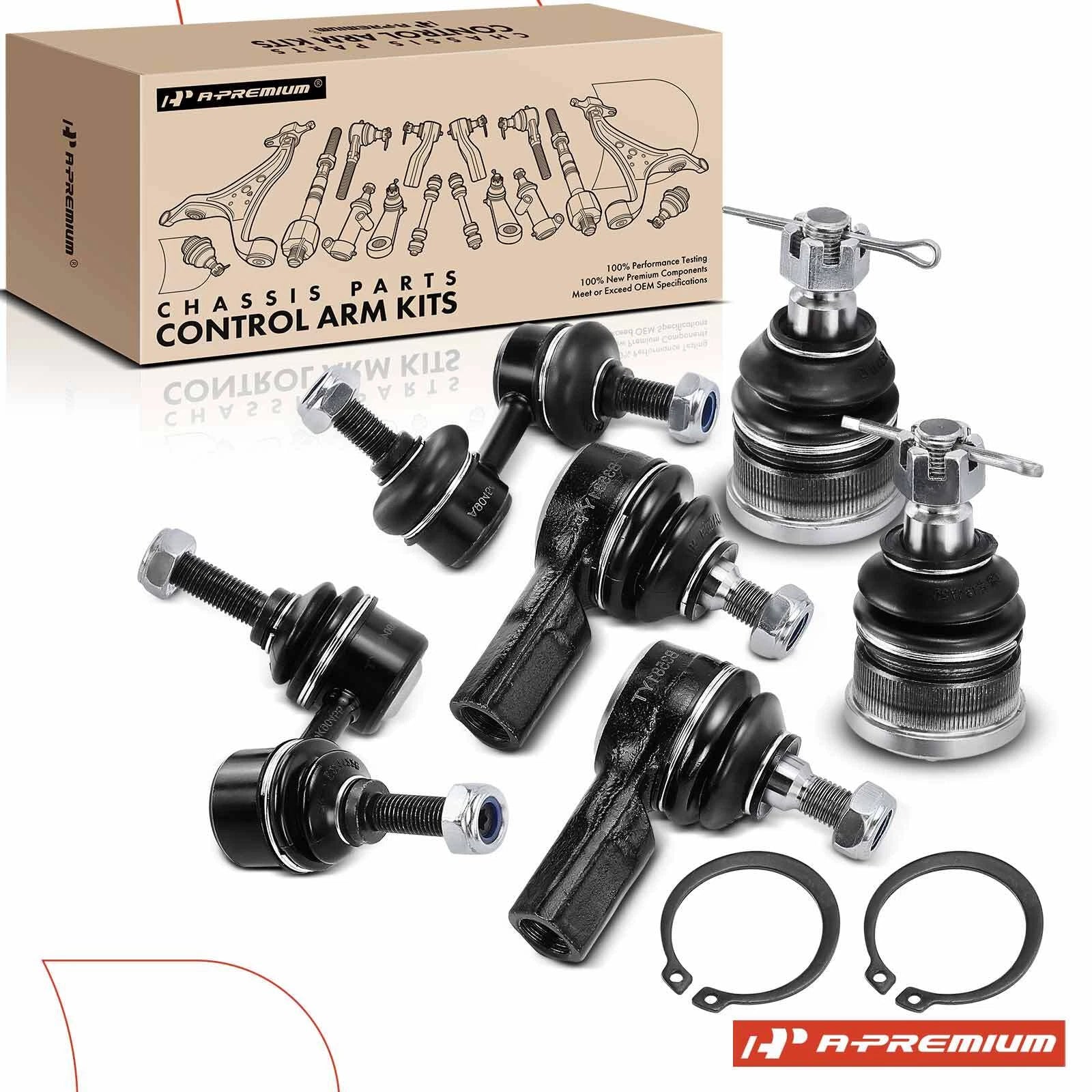 6x Front Sway Bar Link & Tie Rod for Honda Civic Acura EL (2001–2005)