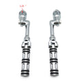 Chrome Edge 4.5" Footrest Peg Kit for Harley Touring Sportster (1.25")