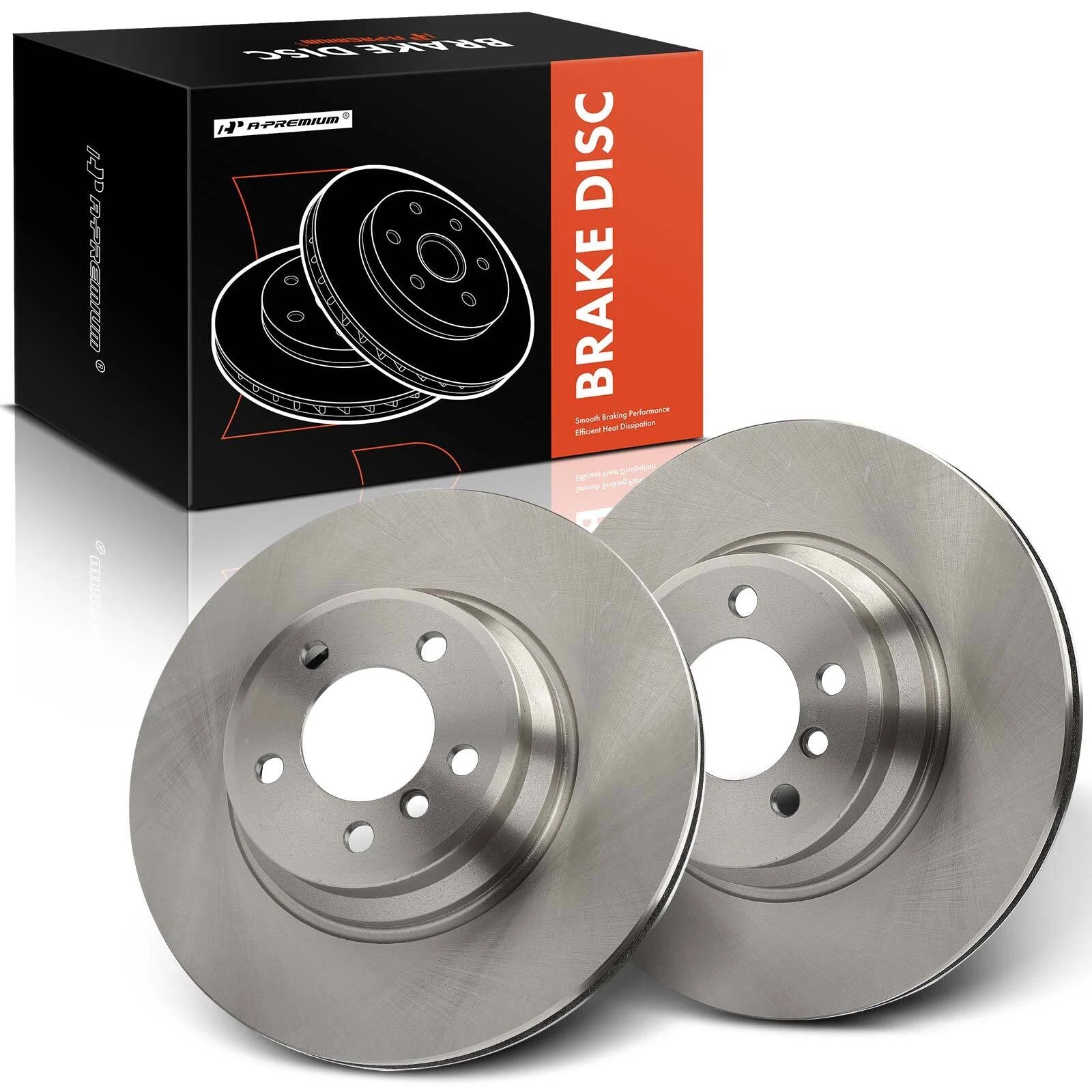2X Front Side Disc Brake Rotors for BMW E65 745i 745Li (2002–2005)