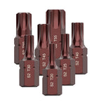 Set of 7 T20 T25 T30 T40 T45 T50 T55 Electric Screwdriver Bits Hex Shank