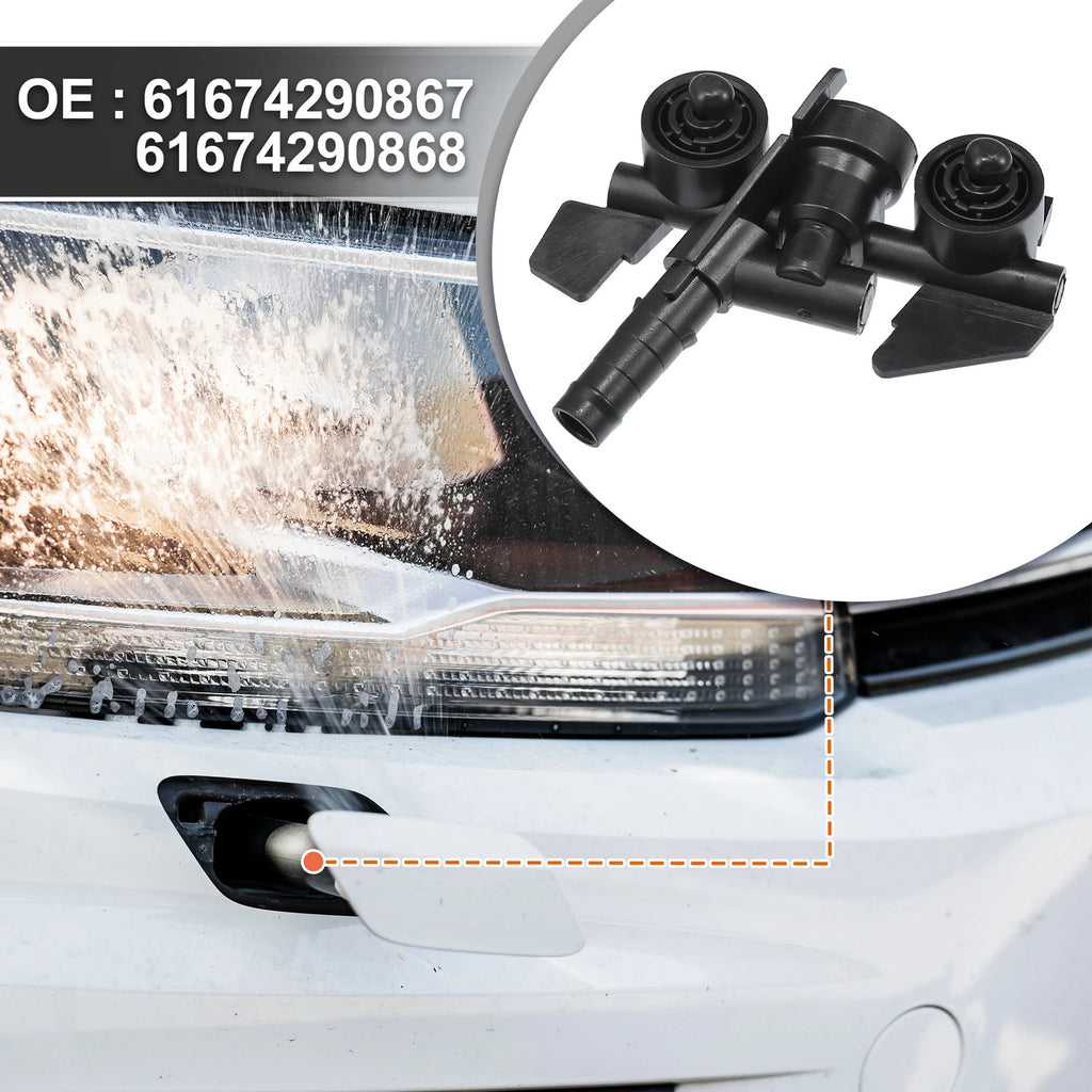 1 Pair Headlight Washer Nozzle for BMW 330xi (2001–2005)