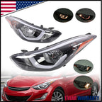 Headlight Assembly Set of 2 for Hyundai Elantra (2014–2016)