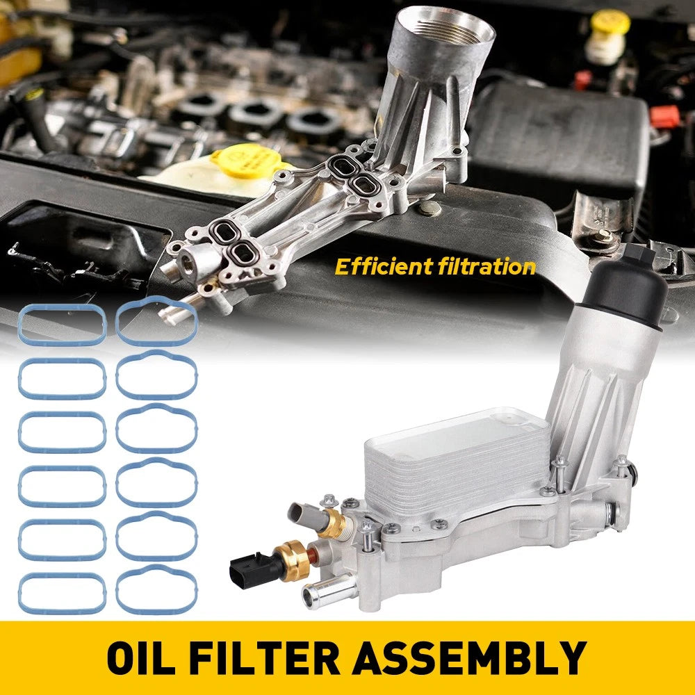 Aluminum Engine Oil Housing Filter for Dodge Jeep Chrysler Ram 3.6L V6 (2011–2016)