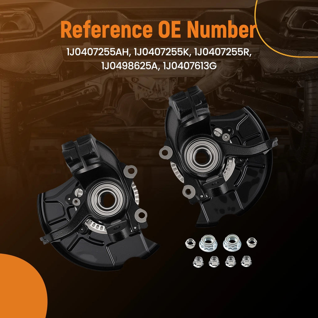 Wheel Hub Steering Knuckle Assembly for VW Beetle Golf Jetta (1999–2010) 1J0407613G
