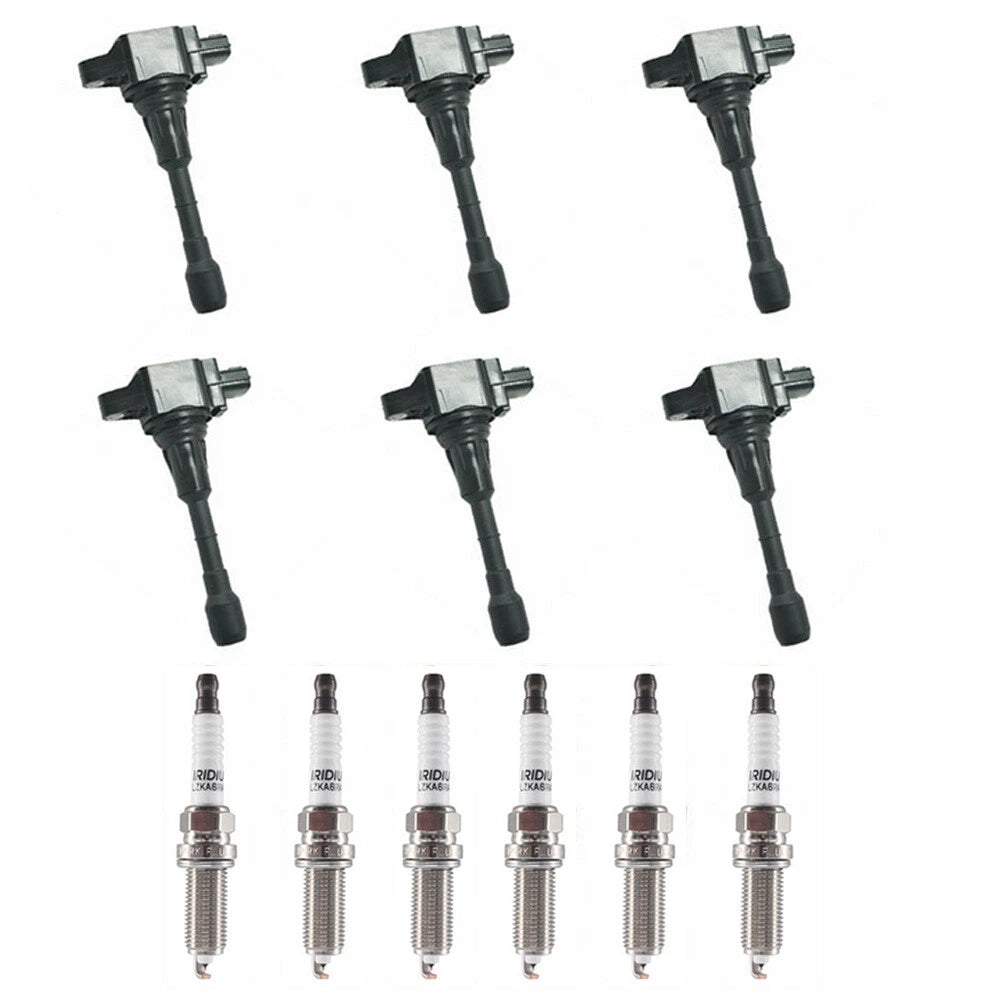 6X Ignition Coil + 6X Spark Plug for Nissan Murano Maxima 3.5L (2009–2019) UF550
