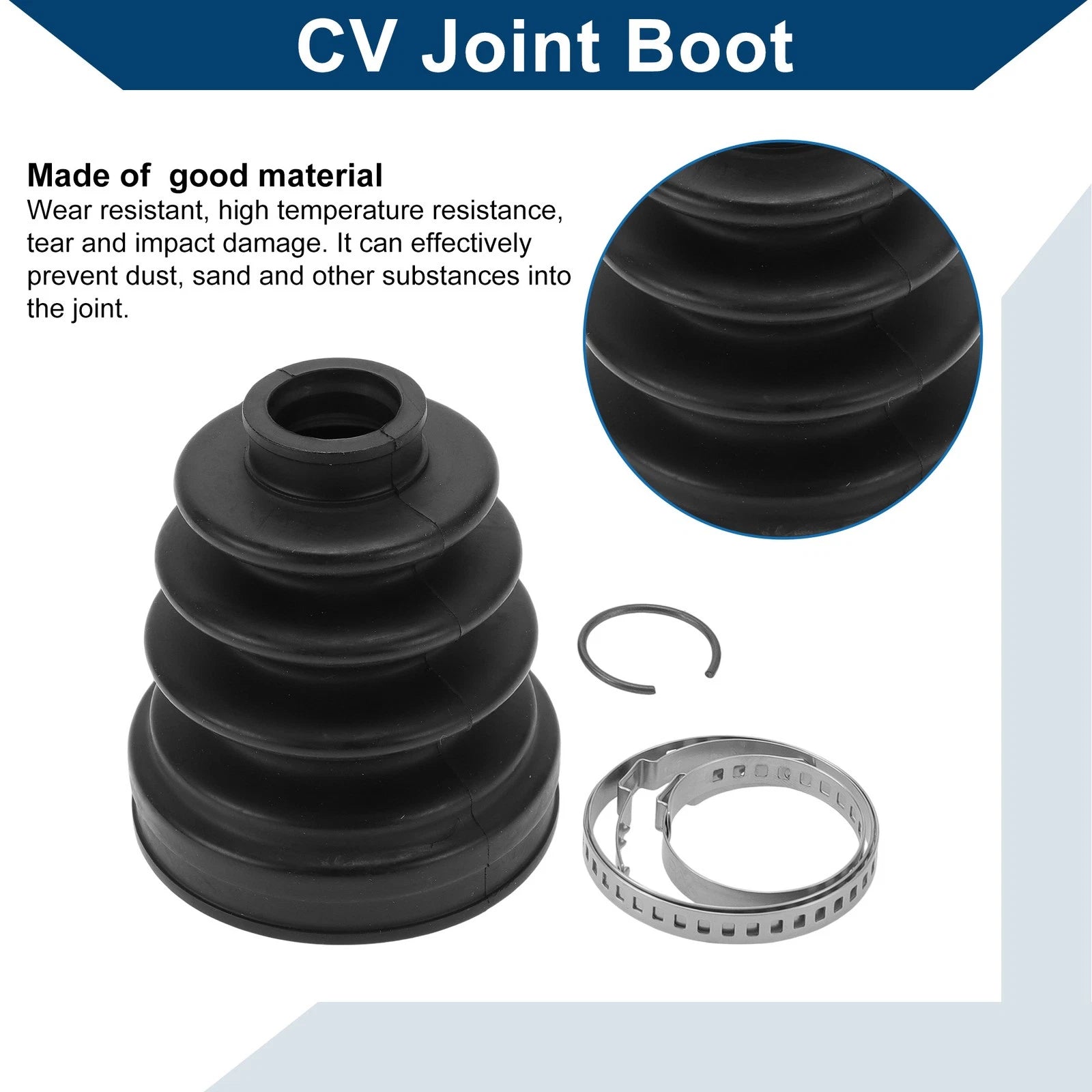 Inner CV Joint Boot Kit w/ Clamps for Hyundai Tucson (2010–2013) No.495951D200