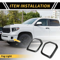 Set of 2 Carbon Fiber Fog Light Grill Cover Trims for Toyota Tacoma (2016–2023)