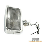 Square Chrome Headlight for Harley Chopper Bobber Cafe Racer