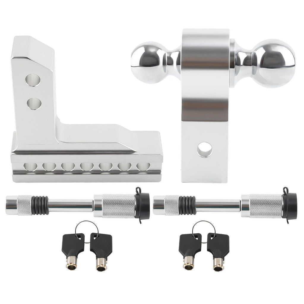 Adjustable Aluminum Trailer Hitch with Dual Ball for Various Models