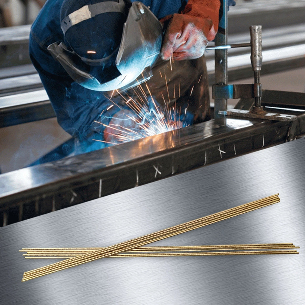 Set of 10 Brass Welding Rods HS221 1.6mm x 250mm for Welding