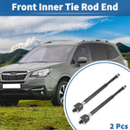 2X Front Inner Tie Rod End Links for Saturn Ion (2003–2007) Pontiac G5 (2007–2010)