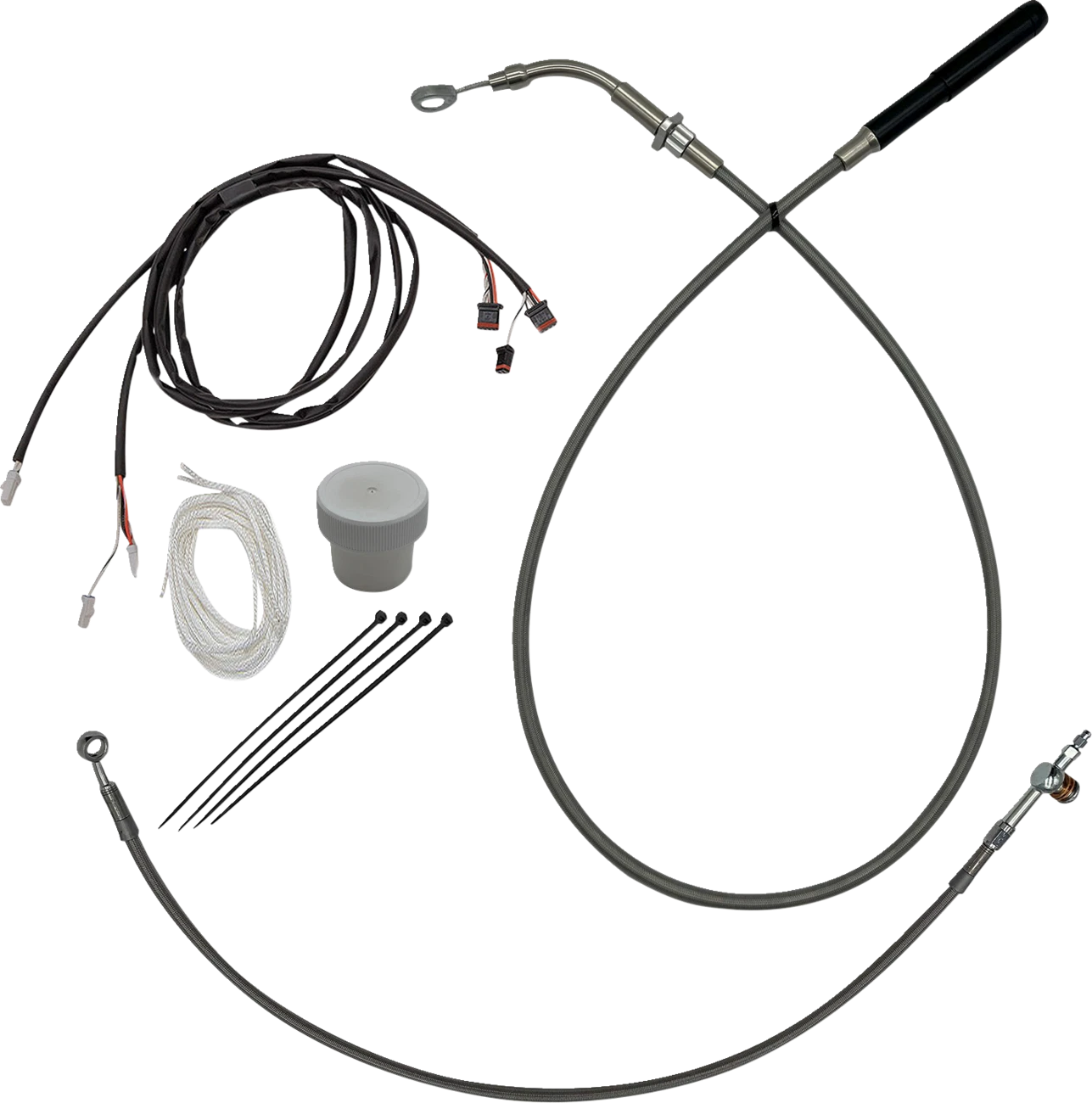EZ Install Kit +8" for Harley FLHT, FLHX (119016) Braided