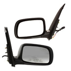 Set of 2 Black Folding Power Side View Door Mirrors for Prius (2008–2009)