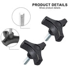 Black Plastic Knob Handle for (2 Inch, Threaded 51618)