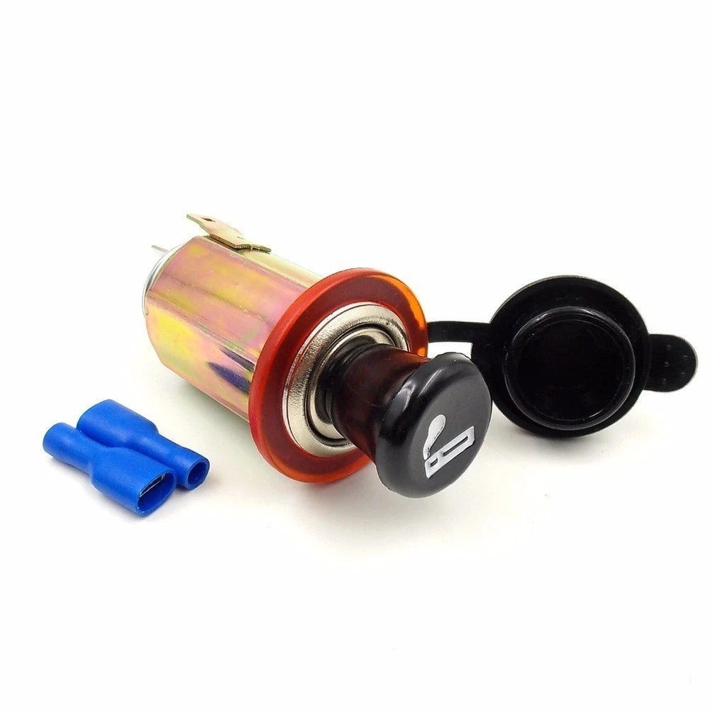 Waterproof 12V 24V Power Outlet Socket with Cover for Car Motorcycle Boat RV