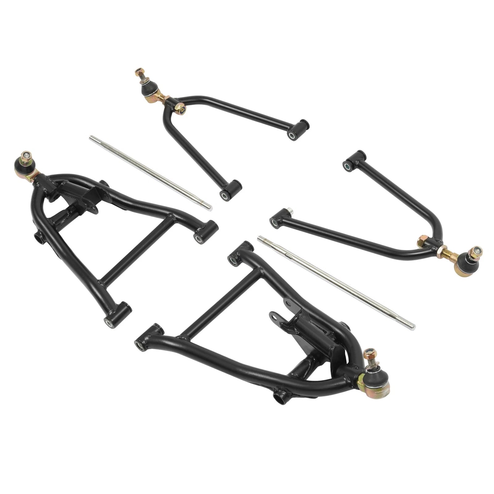 Adjustable Black Front A-Arm Set +2 for Honda Sportrax 450 TRX450R TRX450ER