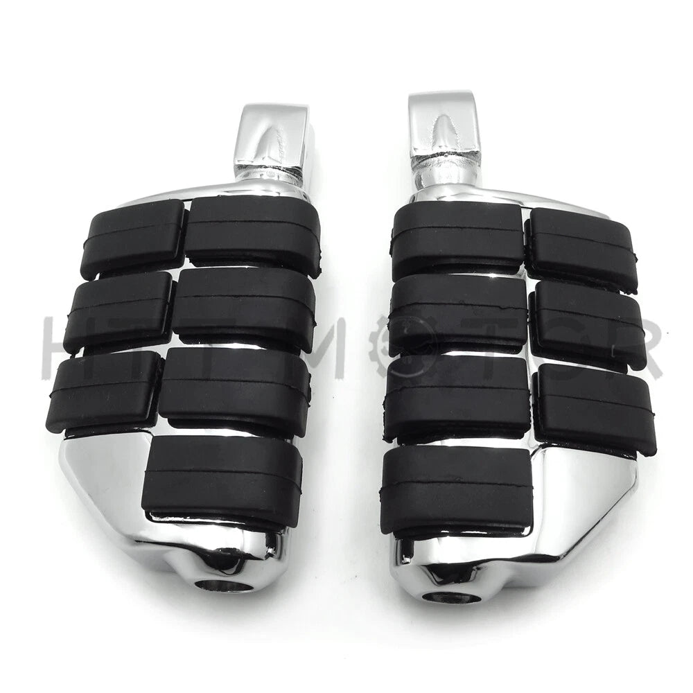 Chrome Dually Footpegs for Kawasaki Vulcan 1700 Classic, 800 (2000–2018)