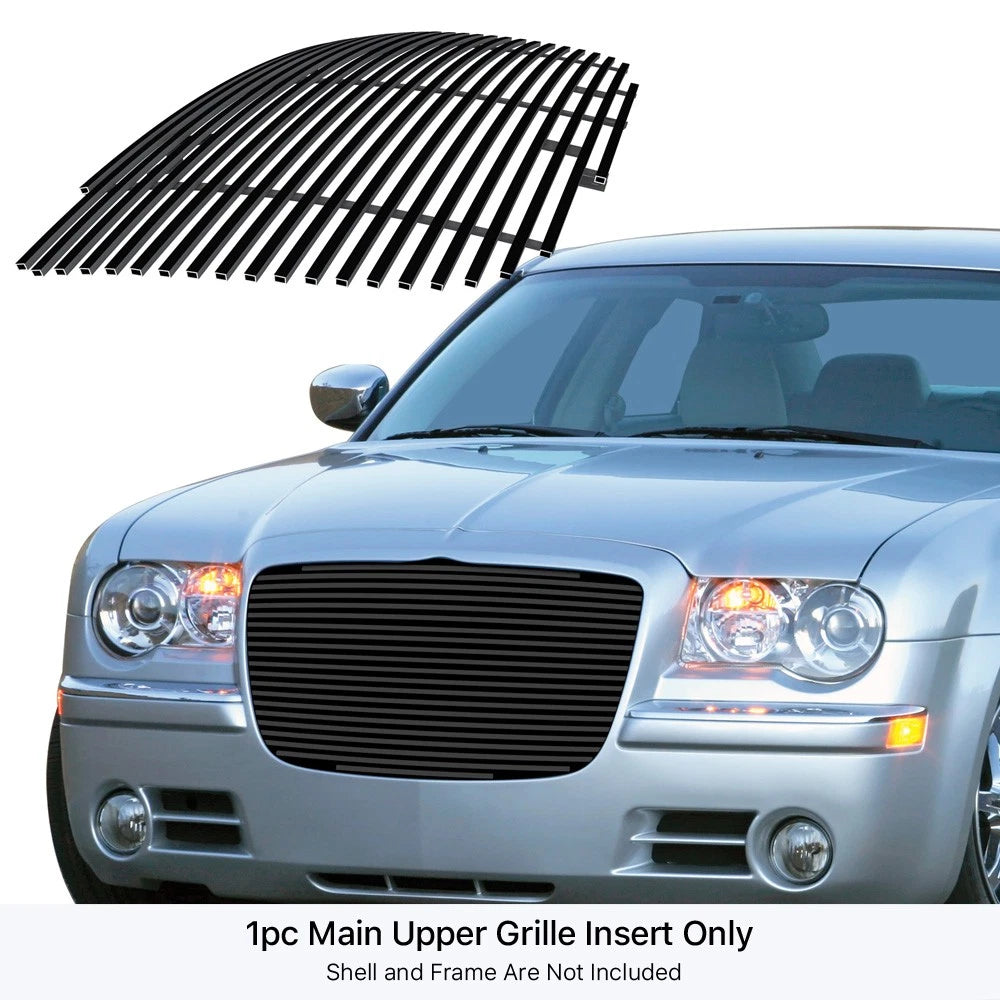 Stainless Black Billet Grille for Chrysler 300 300C (2005-2010)