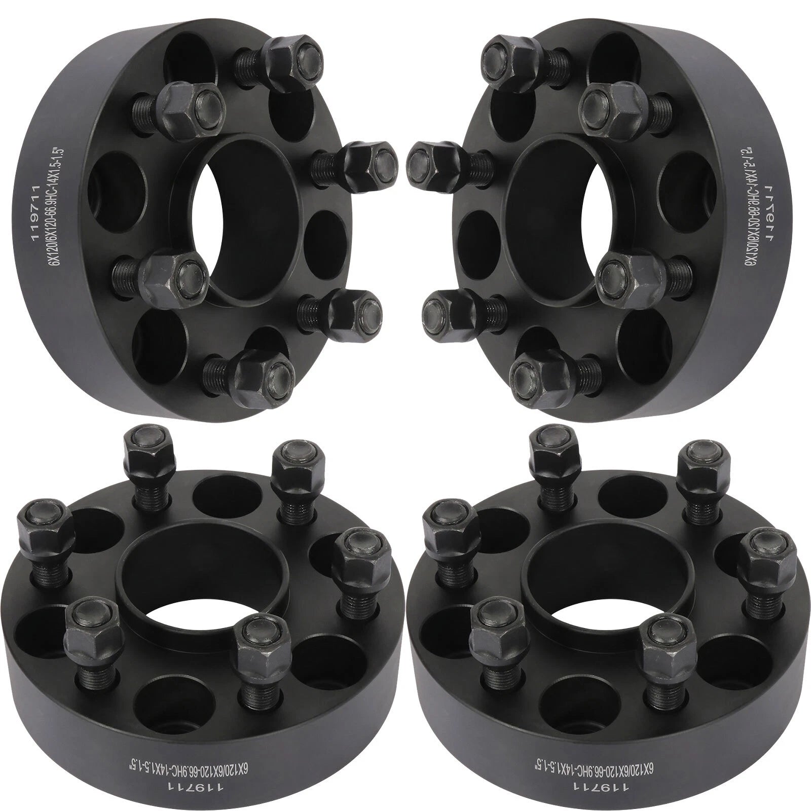 Set of 4 Wheel Spacers for Chevrolet Blazer GMC Canyon (6x120, 1.5")