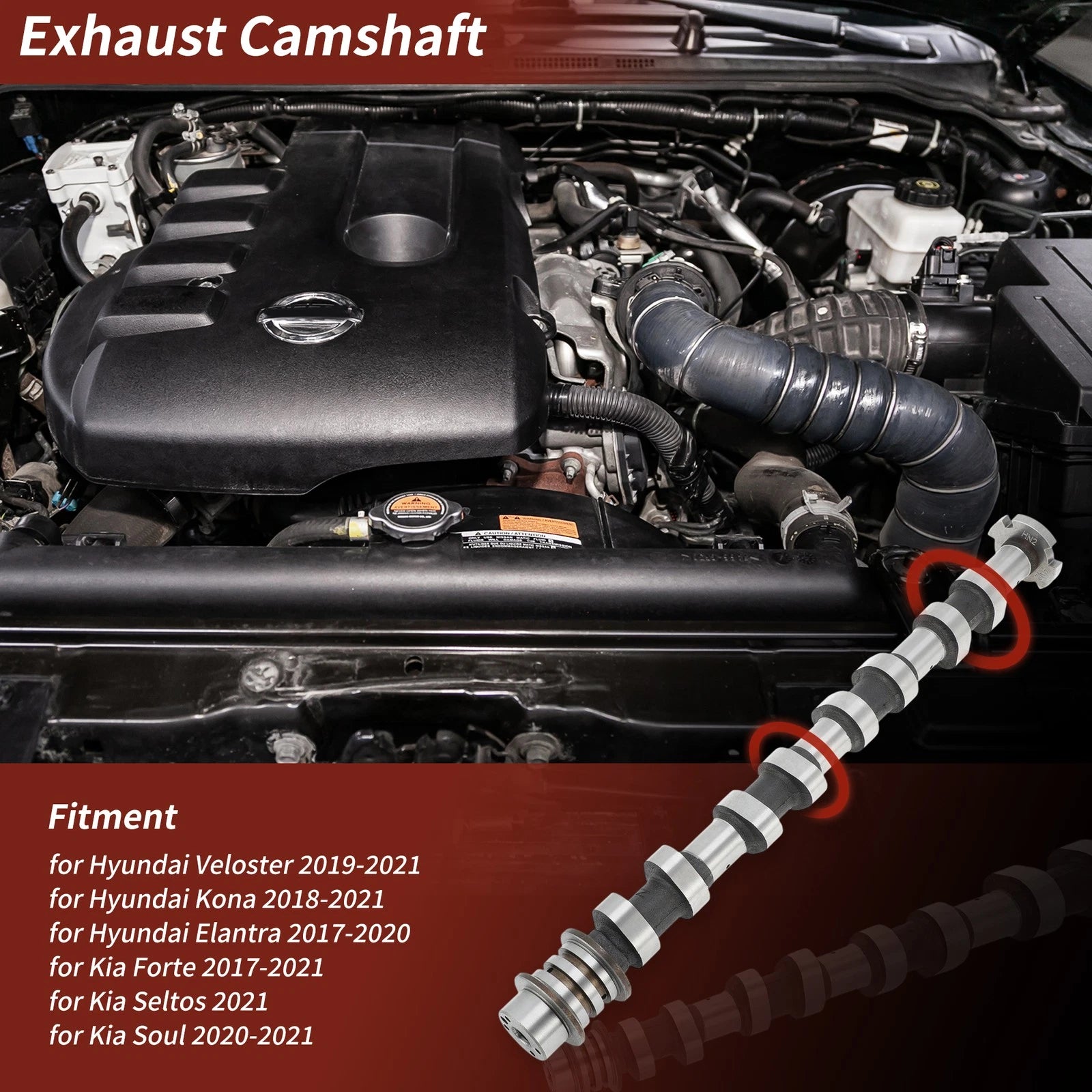 Exhaust Camshaft No.24200-2E074 for Hyundai Elantra (2017–2020)
