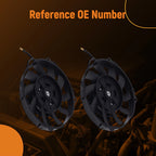 2X 7" Performance Cooling Fan for Universal Radiator (800CFM 2900RPM)