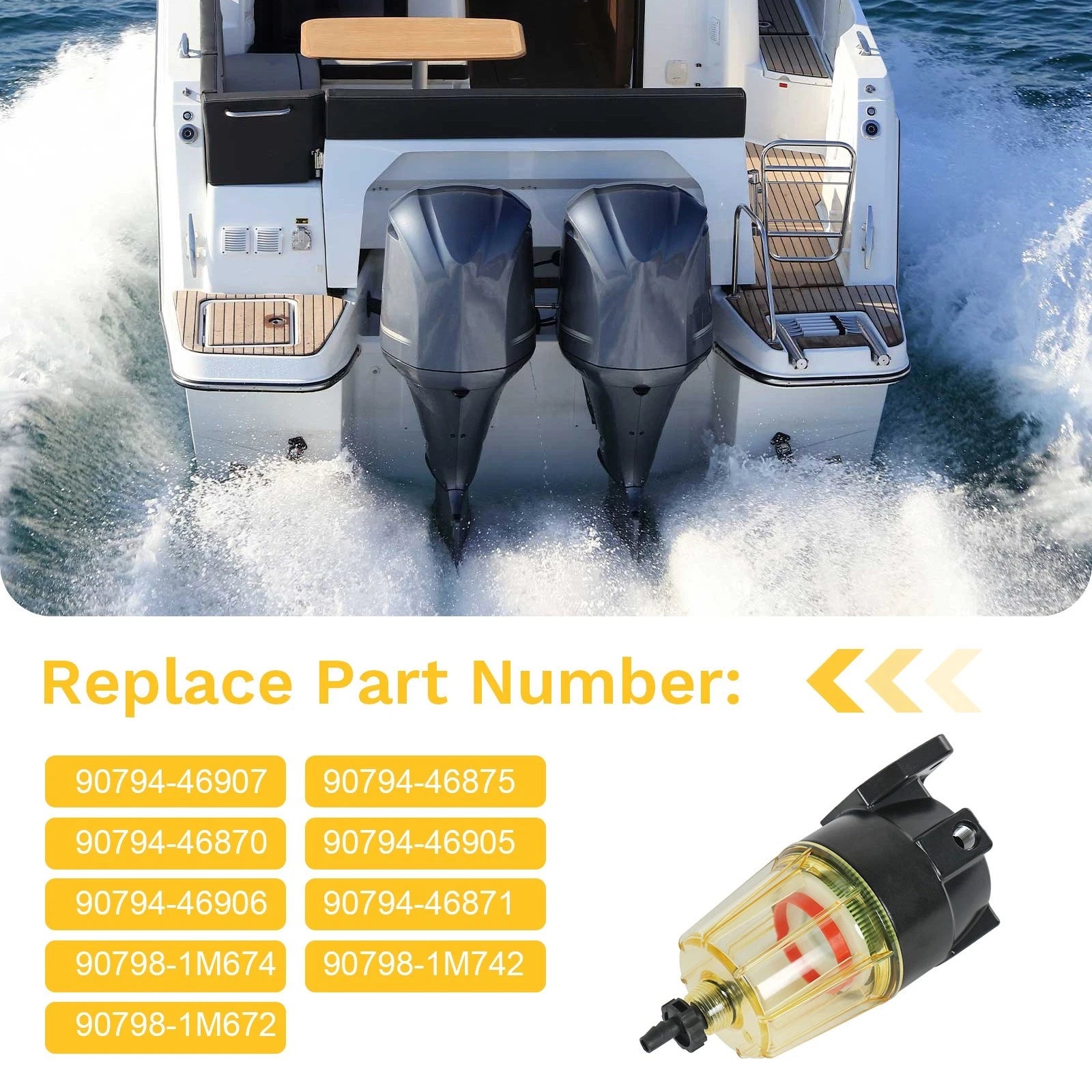 Fuel Filter Water Separator for Yamaha Marine