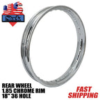 Chrome 18" Rear Wheel Rim 1.85 36 Hole for Honda CB250 CB350 CB350G CB400 SL350 (1970–1980)