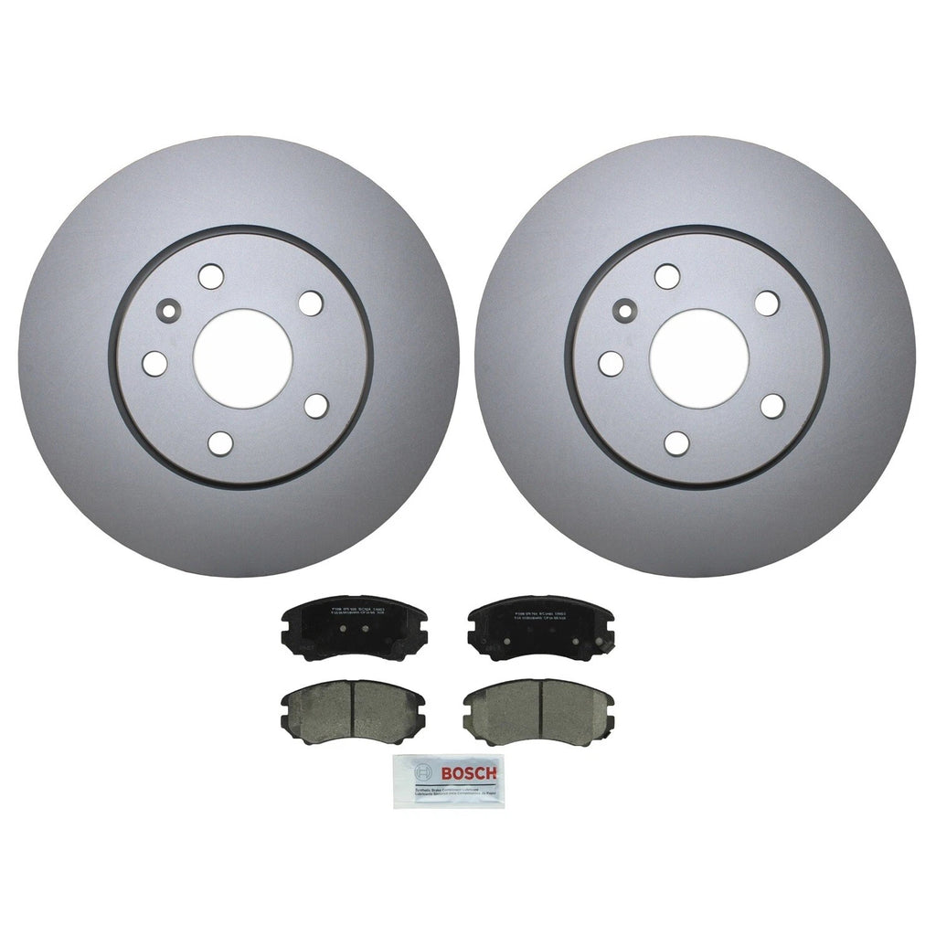 Front Brake Kit Set of 4 Disc Rotors Bosch Ceramic for Buick Chevrolet GMC