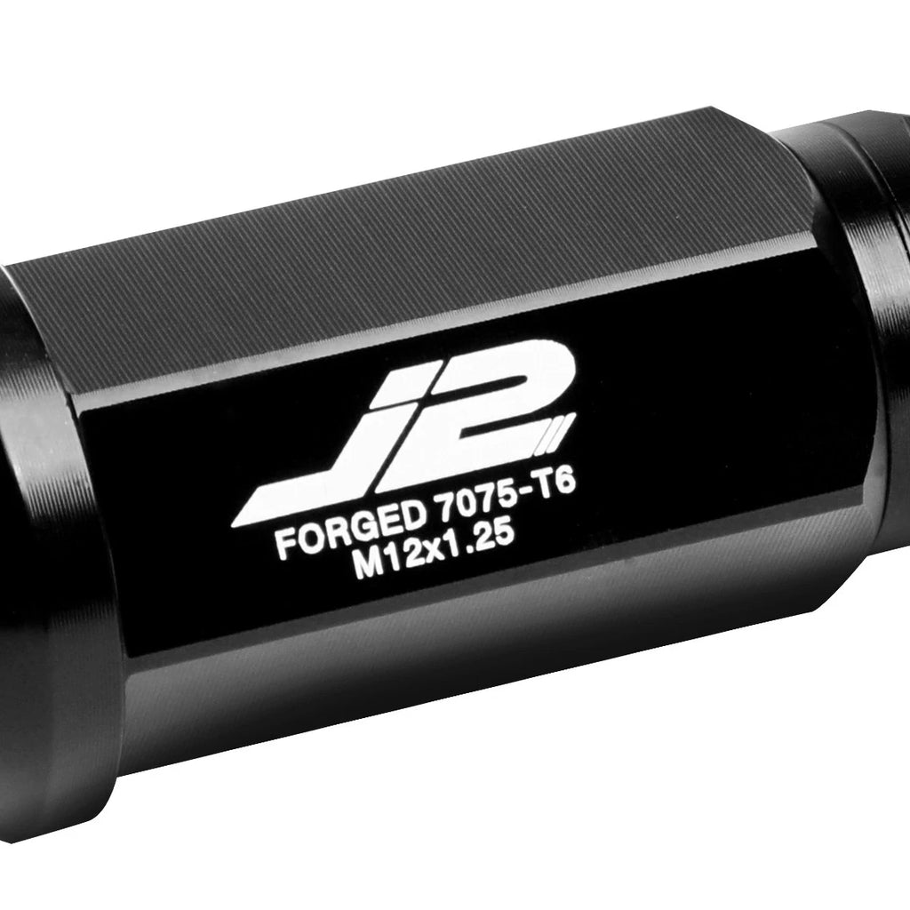 20 Pcs J2 7075 Forged Aluminum M12x1.25 Spiky Cap Lug Nuts for Universal