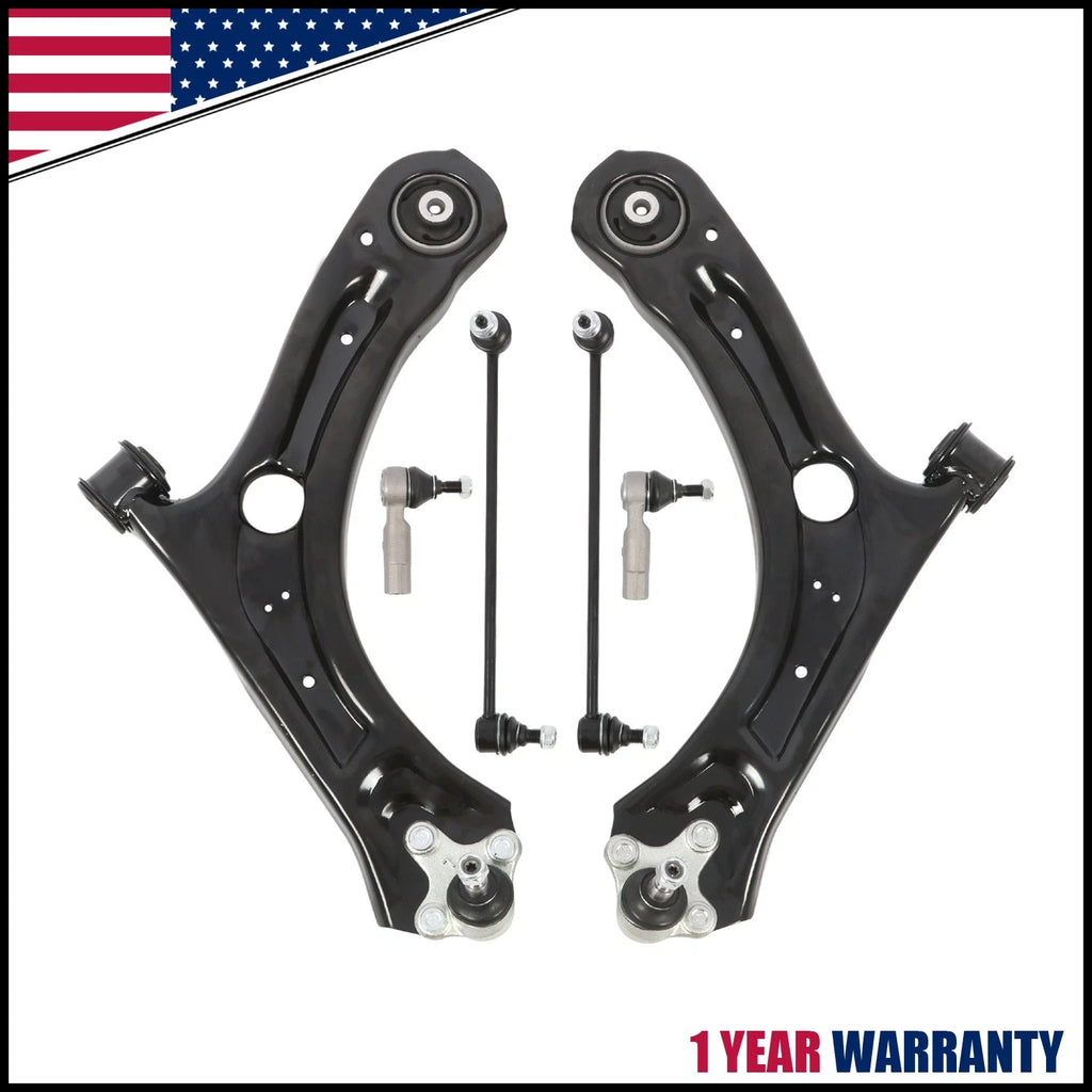 Front Lower Control Arms Sway Bar Tie Rods Kit for Passat Beetle (2012–2017)