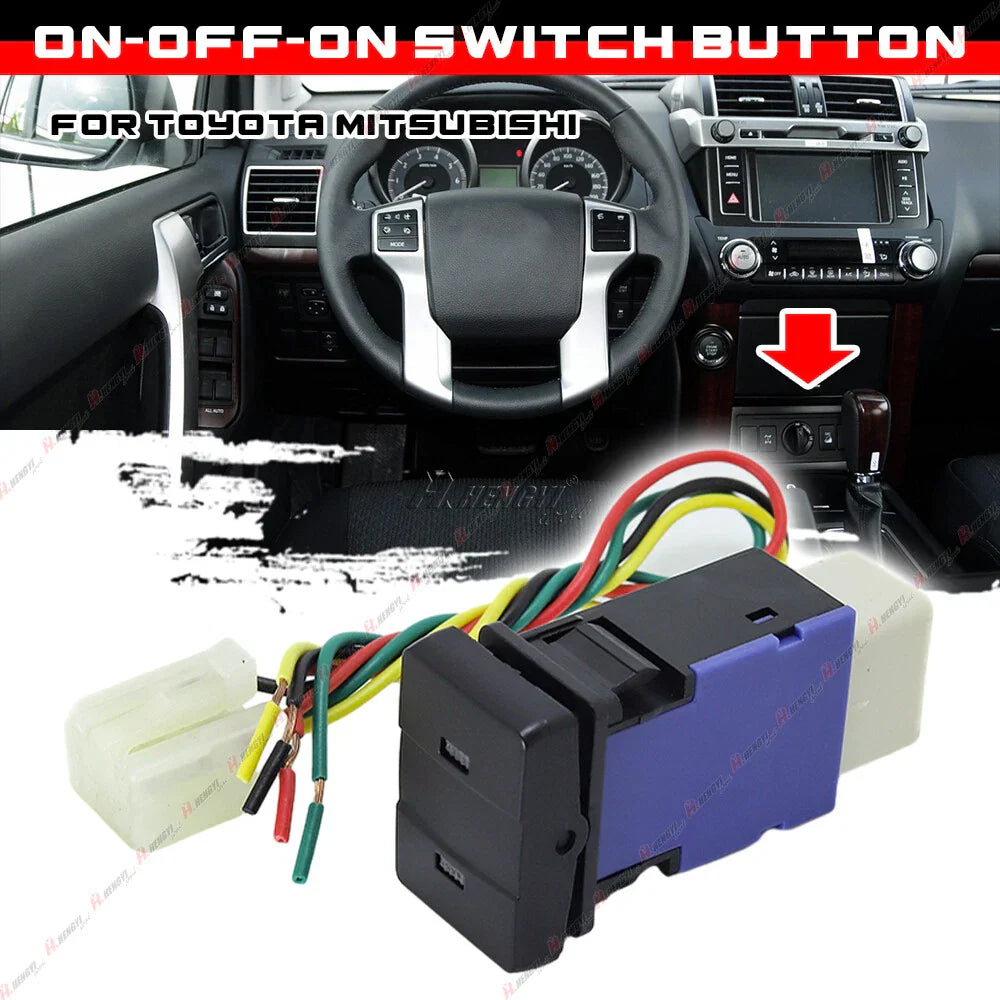 Center Console Amber Light Switch Button for Toyota Mitsubishi