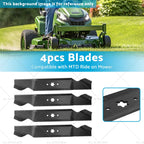 Set of 4 Blades for MTD Ride On Mowers 38" 6 Point 742-0654