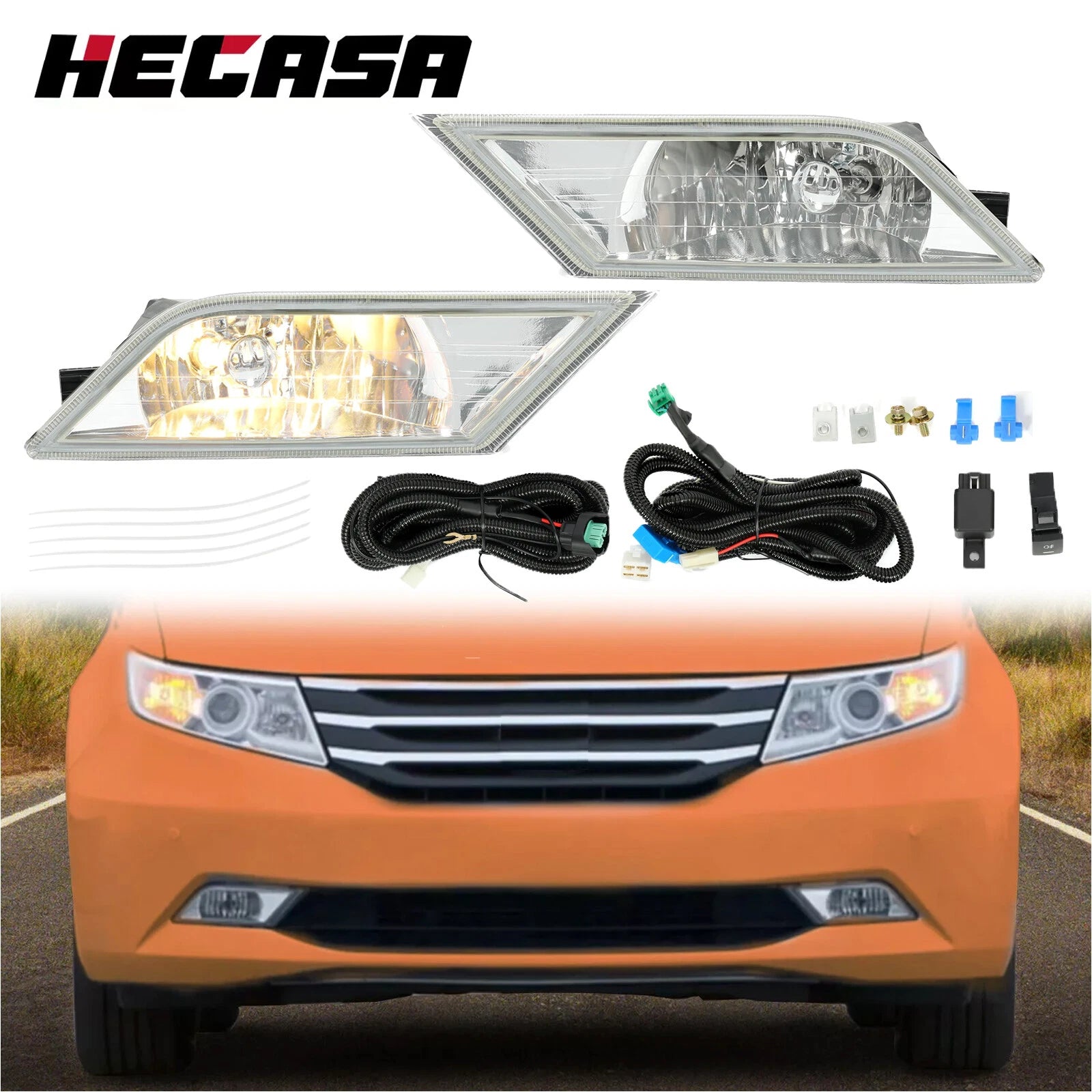 Fog Lights Pair for Honda Odyssey (2011–2013)