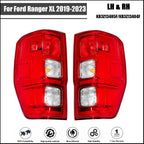 Chrome Halogen Tail Lights for Ford Ranger XL (2019–2022) Left+Right Set