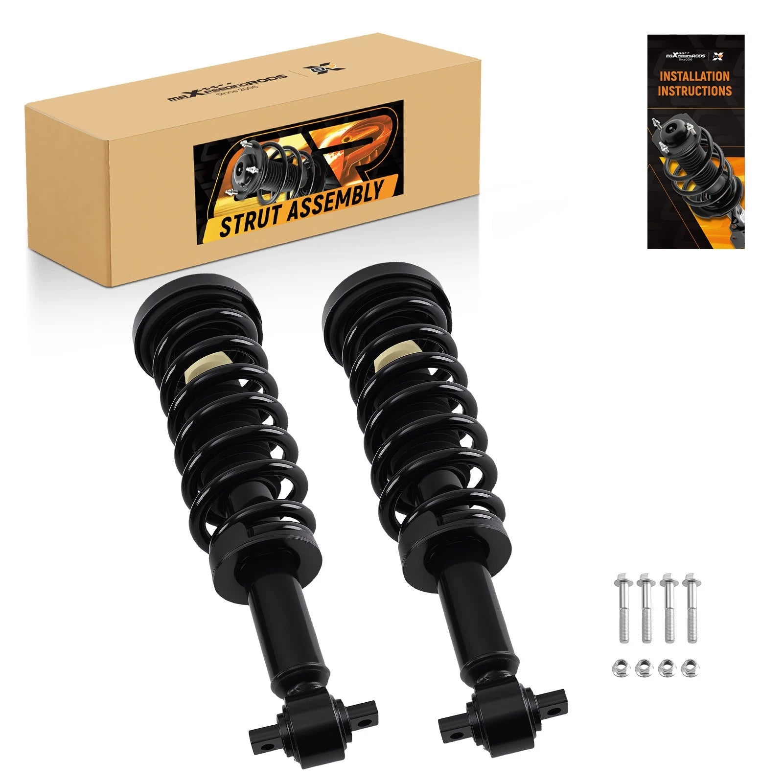 Pair Front Complete Struts w/ Coil Spring for Ford F-150 (2014) 272651L
