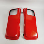 Set of 2 Orange Saddlebag Lids for Harley Davidson Touring (1993–2013)