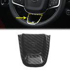 Volvo XC40 2018-2020 ABS Inner Steering Wheel Decor Cover Trim Carbon Fiber