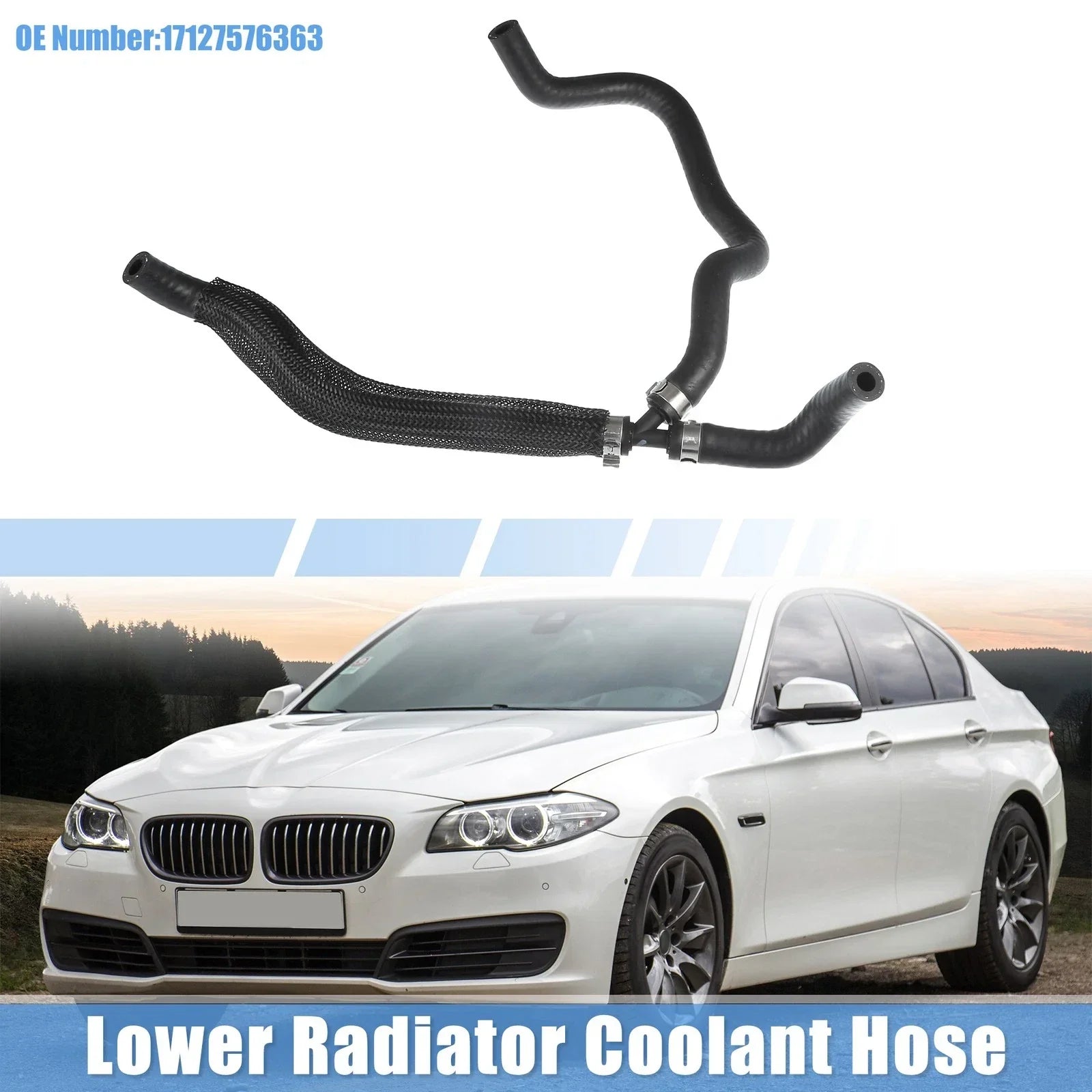 Radiator Coolant Hose 4.4L V8 for BMW 550i (2011 - 2013)