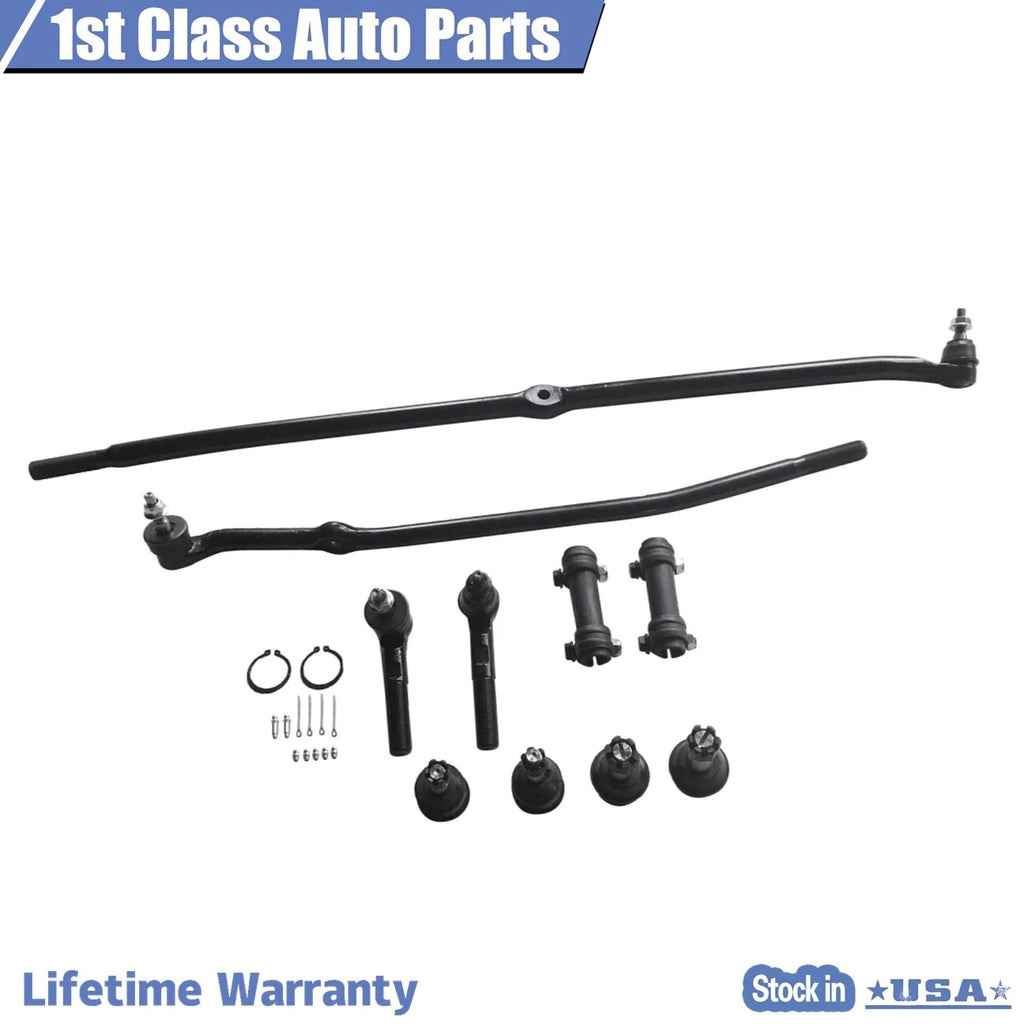 Front Suspension Tie Rods Ball Joints Kit for Dodge Ram 2500 3500 (2003–2008)