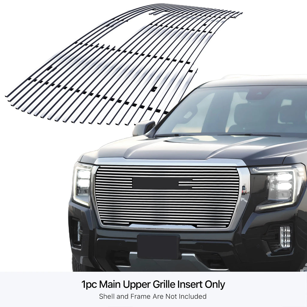 Stainless Steel Chrome Billet Grille Insert for GMC Yukon (2021-2024)