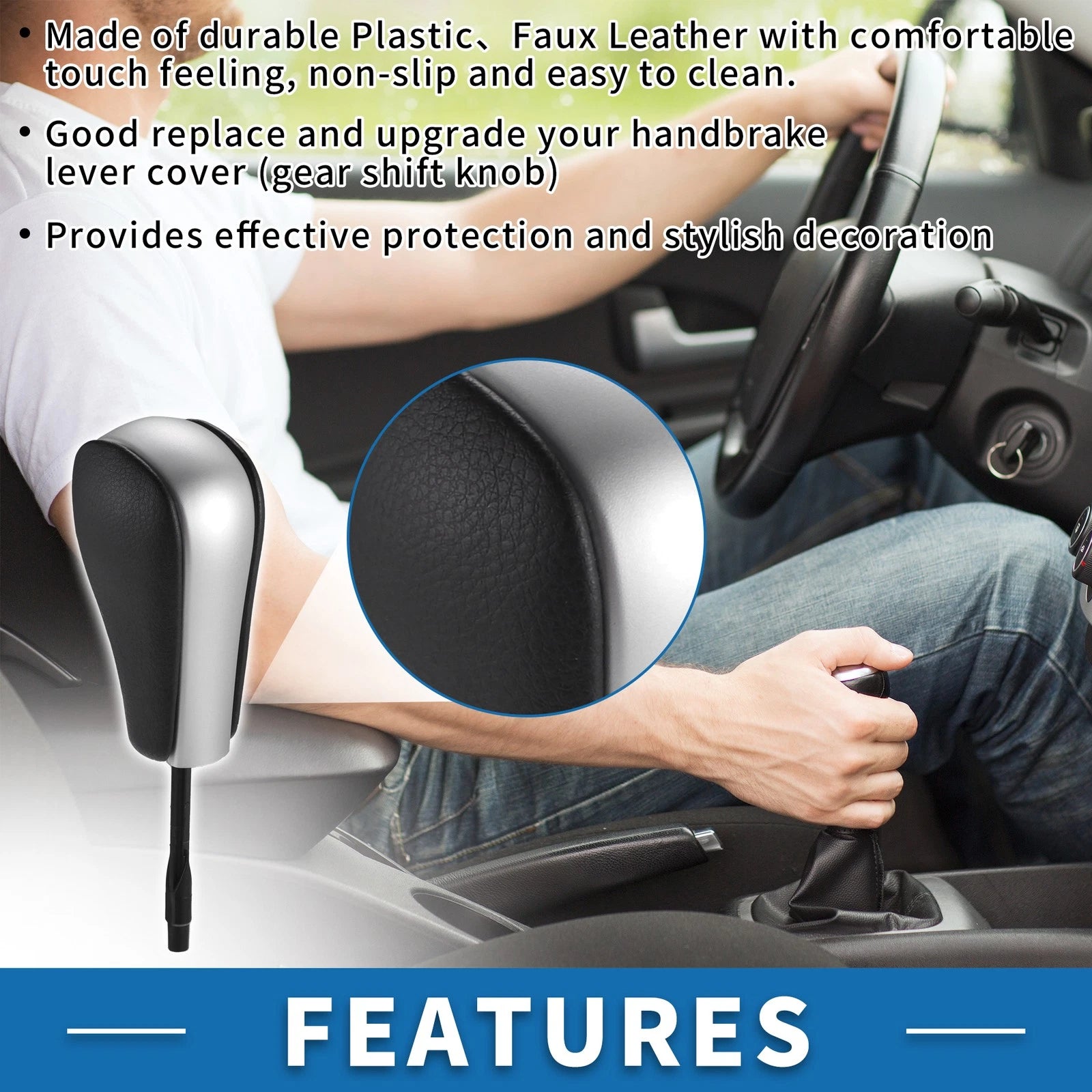 Automatic Gear Shifter Knob for BMW 1 Series E81 (2006–2011) Faux Leather