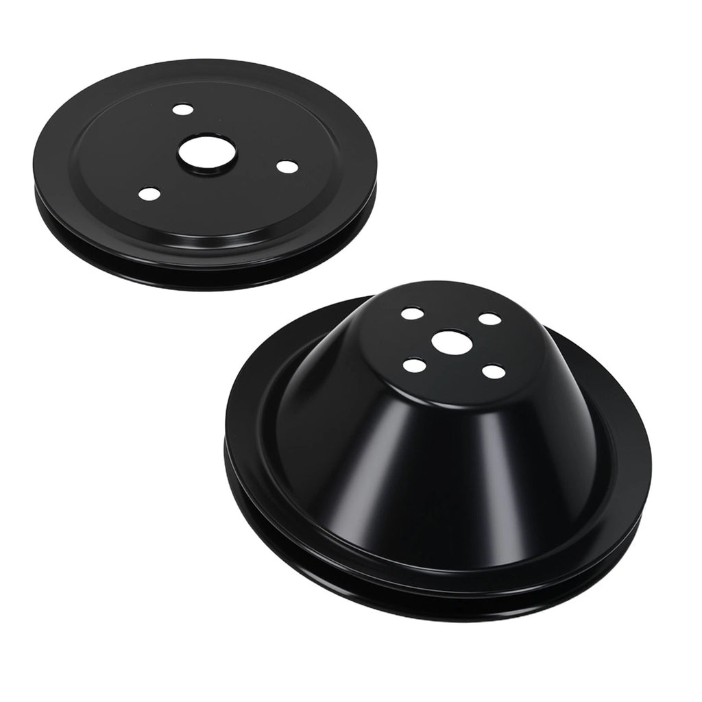 Short Water Pump Pulley & Crankshaft Single Groove for Chevy Small Block 350 (1969–1986)