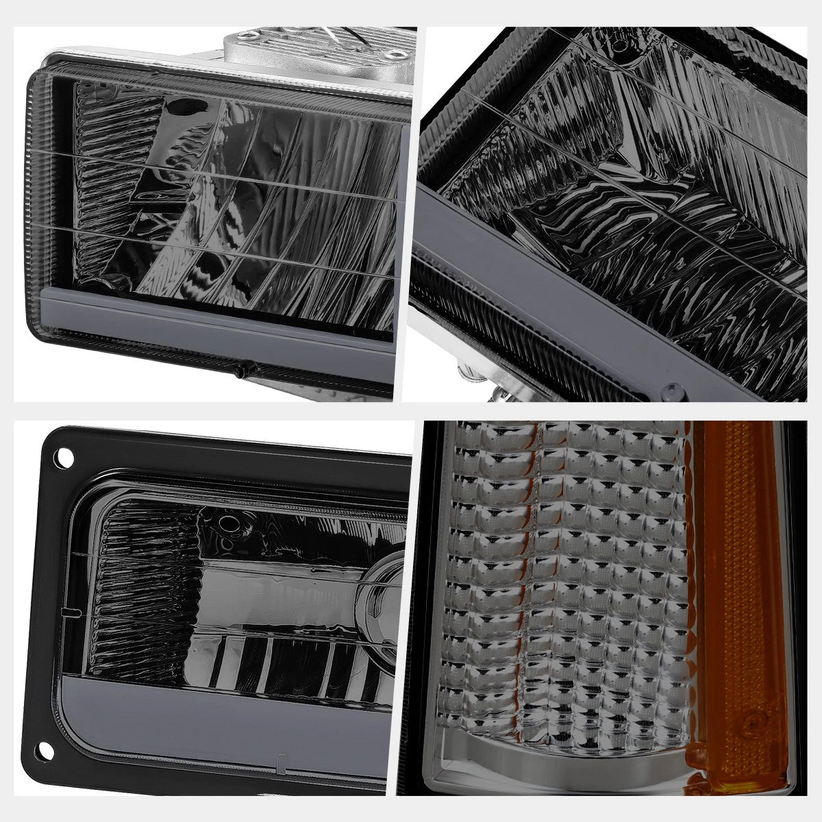 3D LED L-Bar Tail Lights for Ford Super Duty (1997–2007) Smoked
