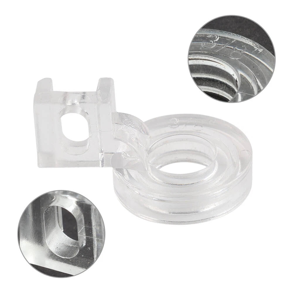 3/8" Clear Free Motion Couching Ruler Presser Foot for Low Shank (Low Shank)