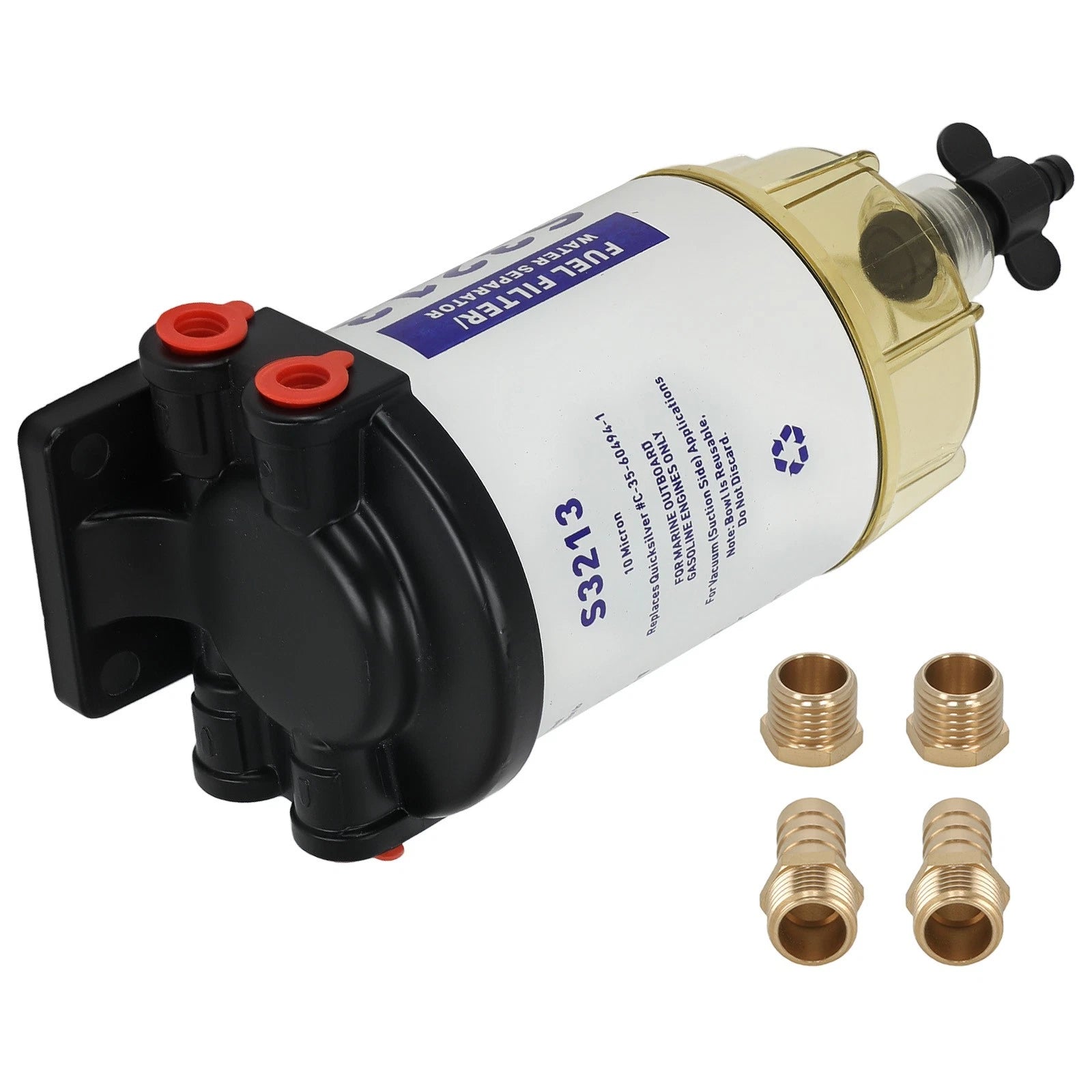 Fuel Water Separator for Mercury Yamaha Outboard (10 Micron)