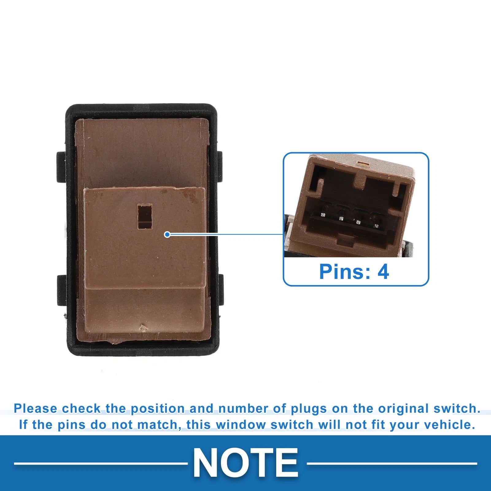 Power Window Switch for Volkswagen Polo 9N, Fox 5Z1 (2002–2009)
