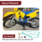 Water Pump Rebuild Kit for Suzuki RM125M (1989–1991) - Impeller, Shaft, Gasket, Bearing