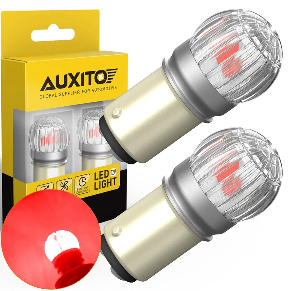 Set of 2 Red LED Bulbs for Make Model 
