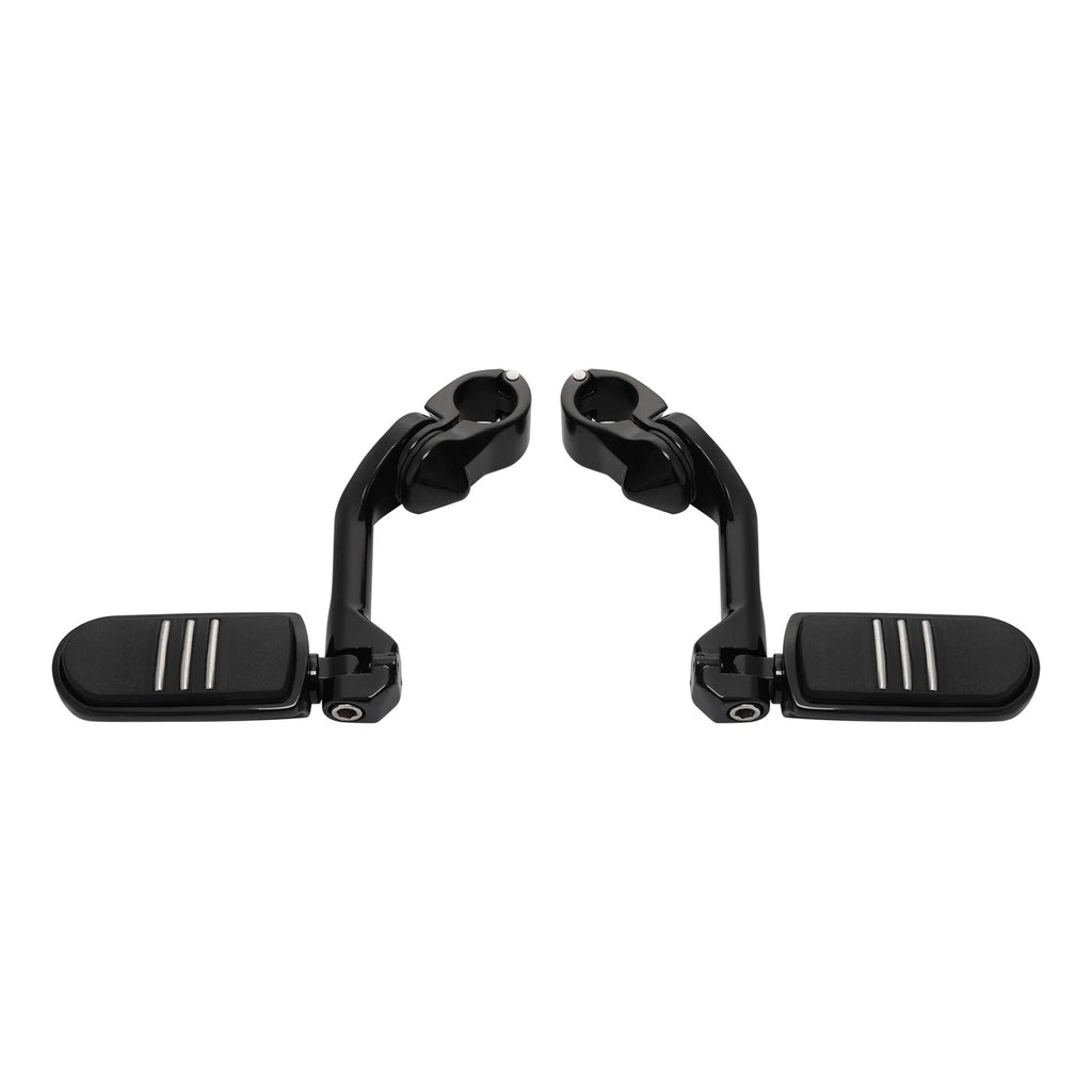 1-1/4" Long Angled Highway Foot Pegs for Harley Road Street Electra Glide