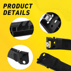 2X Black Bumper Support Brackets for Ford Edge (2007–2010)